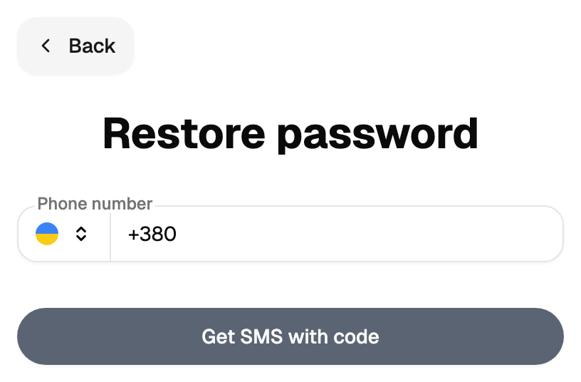 Password recovery